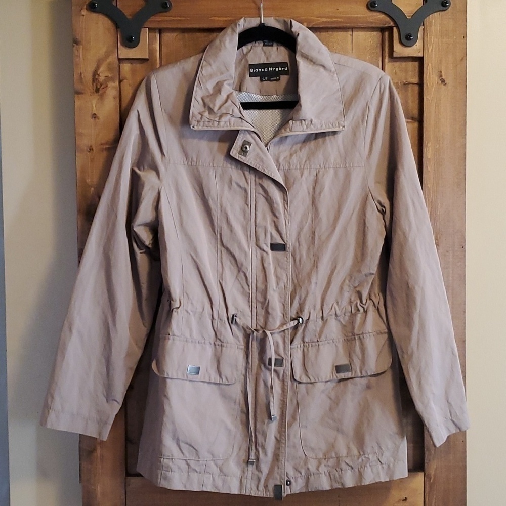 BIANCA Nygard Tan Lined  Lightweight Jacket Size S